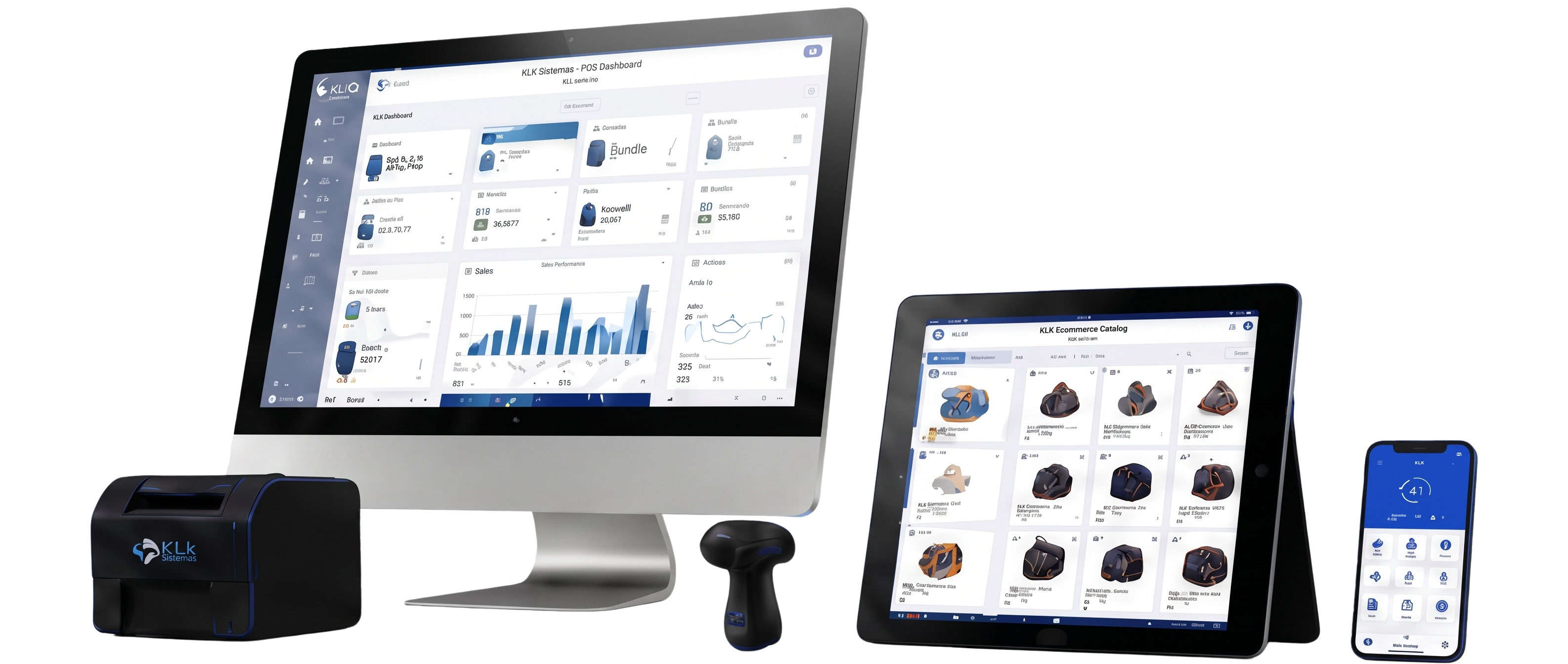 Dispositivos KLK Sistemas - Punto de Venta, Tablet y Celular